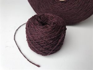 100% cashmere - varm bordeaux, sælges pr. gram